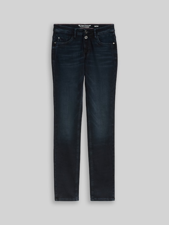TTLIVA STRAIGHT jeans with stretch - Black Blue Denim