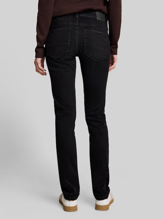 TTLIVA STRAIGHT jeans with stretch - black black denim