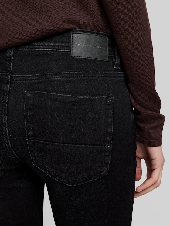TTLIVA STRAIGHT jeans with stretch - black black denim