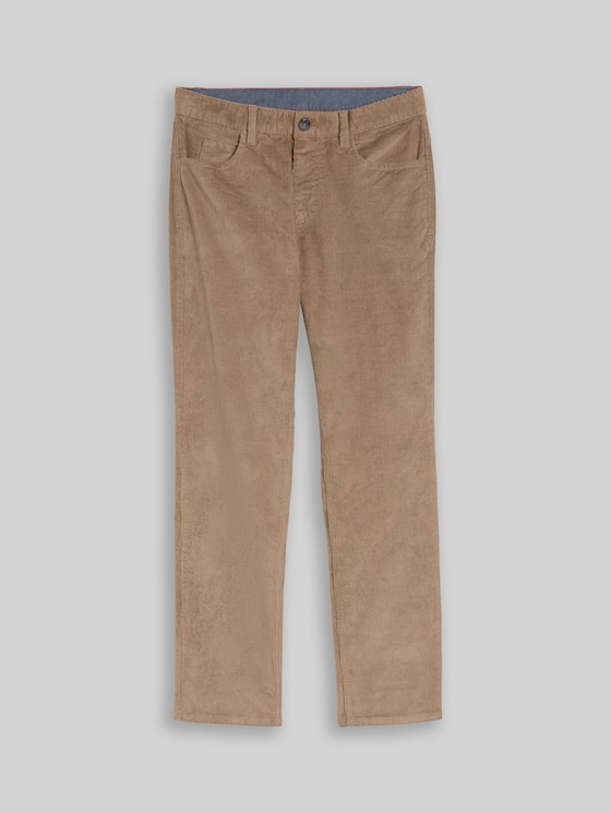 TTMARVIN STRAIGHT Corduroy Trousers - Driftwood Taupe