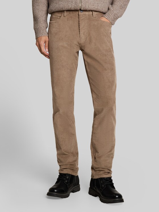 TTMARVIN STRAIGHT Corduroy Trousers - Driftwood Taupe