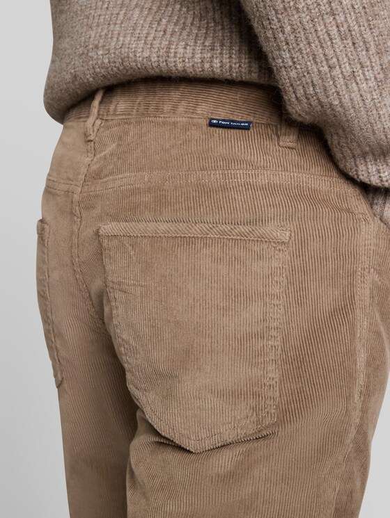 TTMARVIN STRAIGHT Corduroy Trousers - Driftwood Taupe