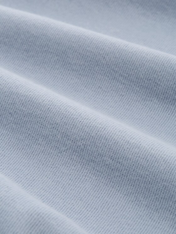 Boxy-fit hooded sweatshirt - foggy sky blue melange