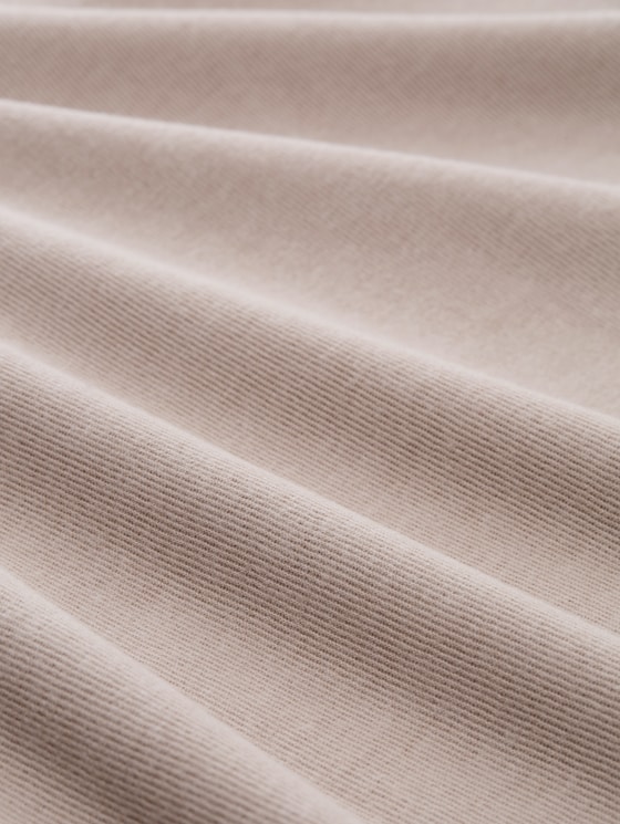 Boxy-fit hooded sweatshirt - atmosphere beige melange