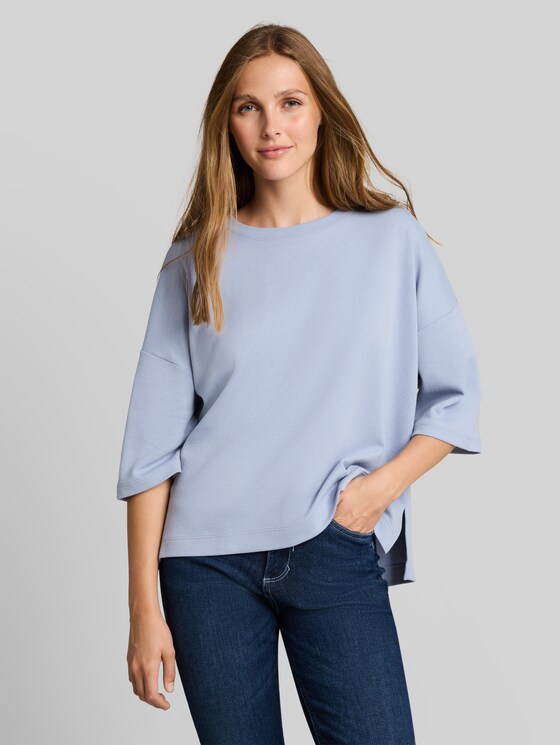 Boxy-fit T-shirt - foggy sky blue