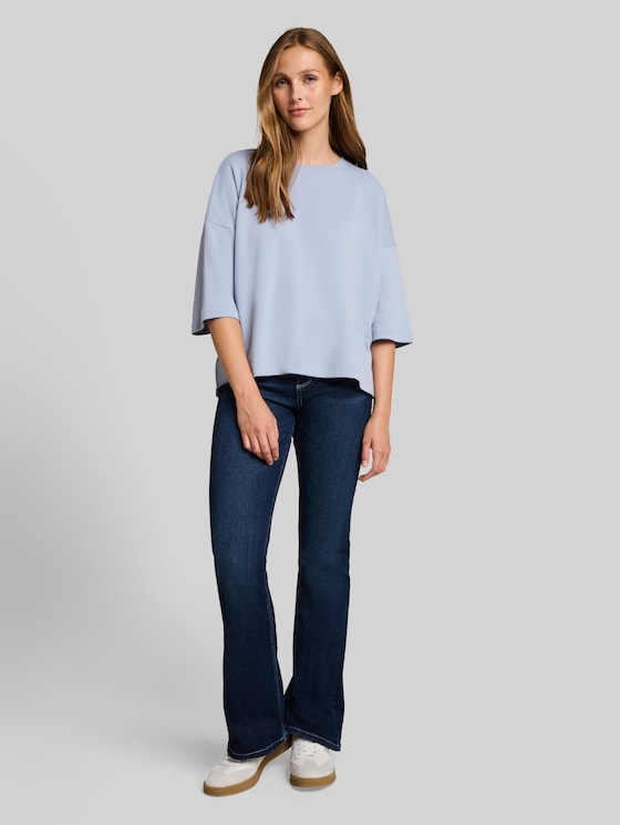 Boxy-fit T-shirt - foggy sky blue