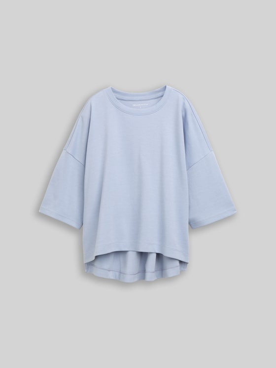 Boxy-fit T-shirt - foggy sky blue