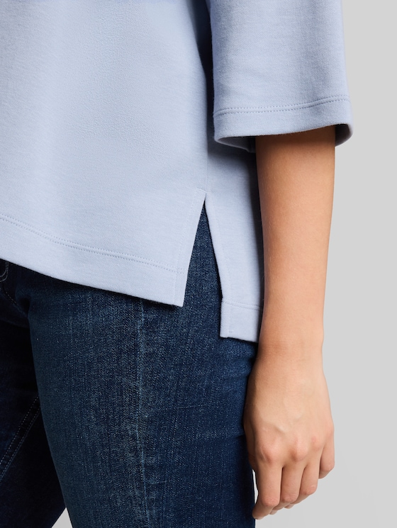 Boxy-fit T-shirt - foggy sky blue