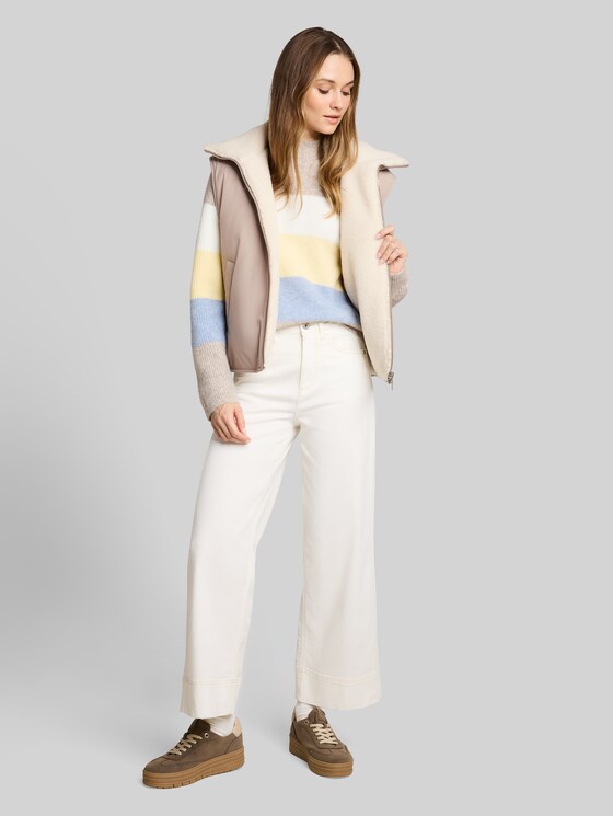 Reversible teddy vest - atmosphere beige