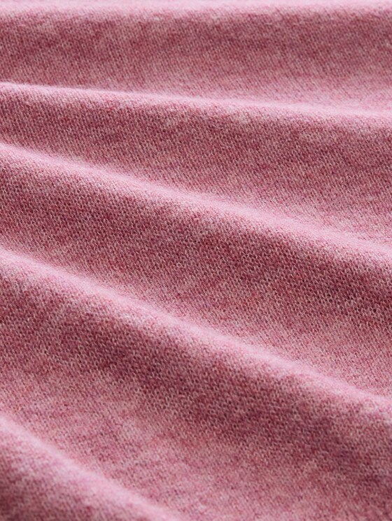 Lightweight knitted jumper with alpaca blend - dusty berry melange