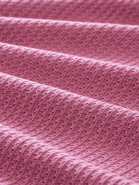 Relaxed-fit knitted jumper - dusty berry