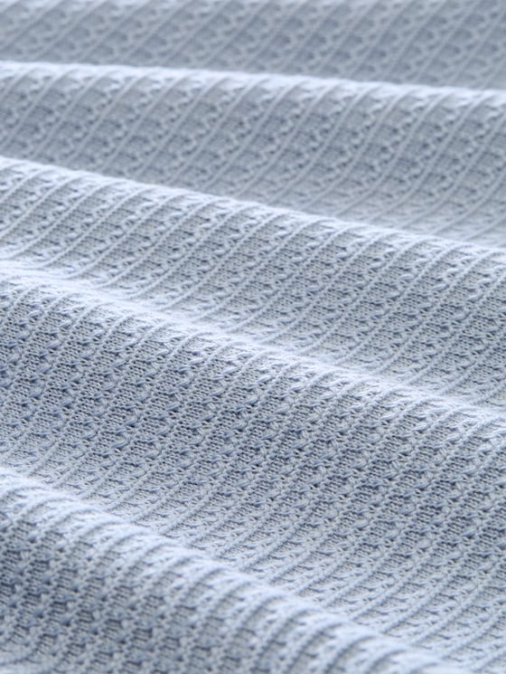 Relaxed-fit knitted jumper - foggy sky blue