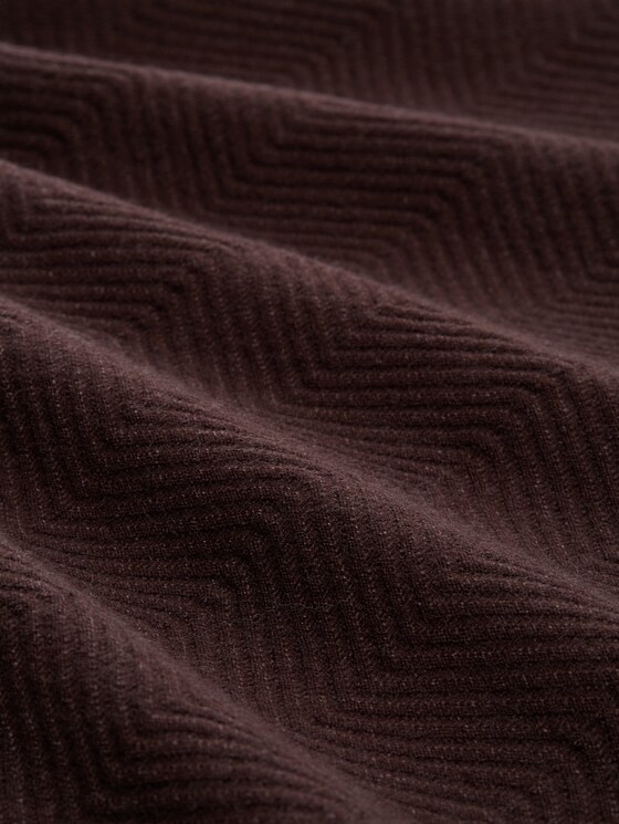 Cardigan with a round neckline - java dark brown melange