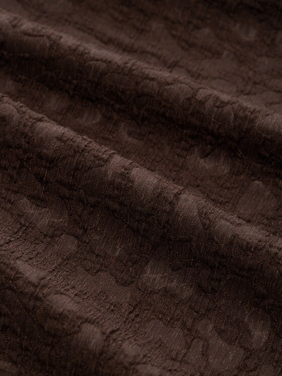 Boxy-fit T-shirt with leopard print - java dark brown