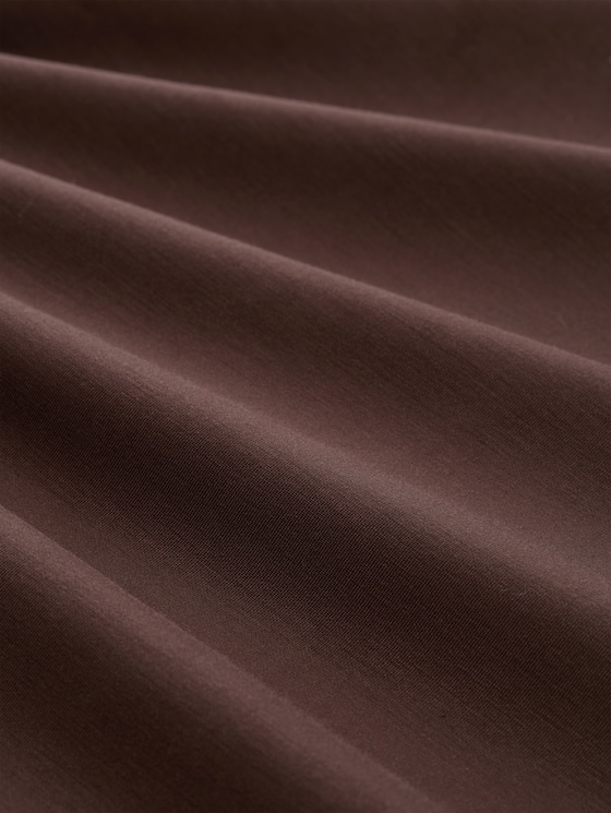 Scuba T-shirt with lettering - java dark brown