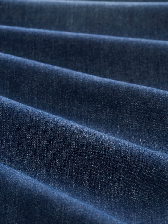 TTEMILY WIDE jeans with tie belt - Used Dark Stone Blue Denim