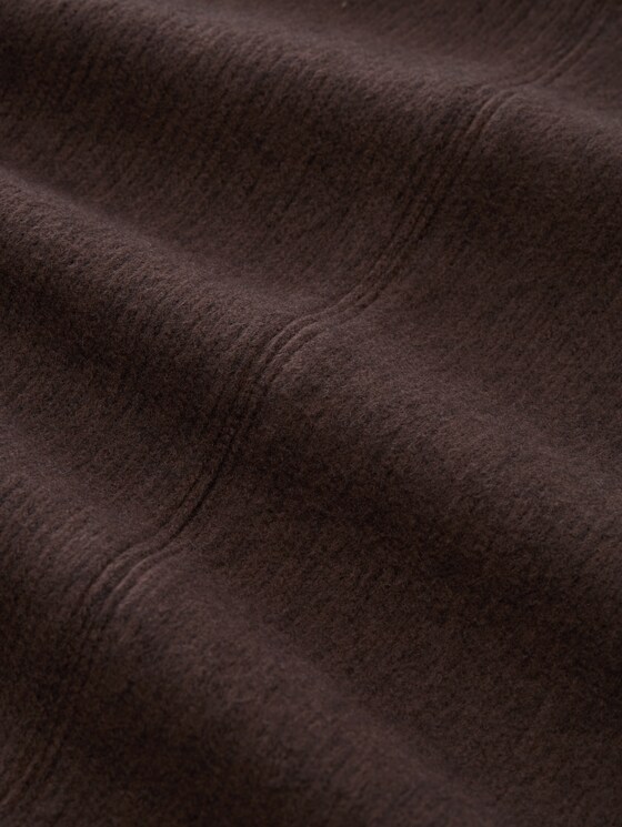 Cosy sweatshirt with a marl effect - java dark brown melange
