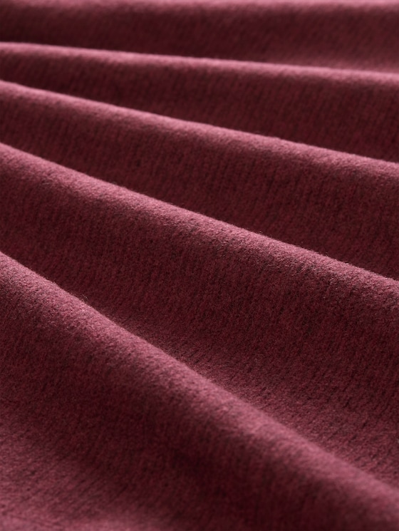 Cosy sweatshirt with a marl effect - dark preppy plum melange
