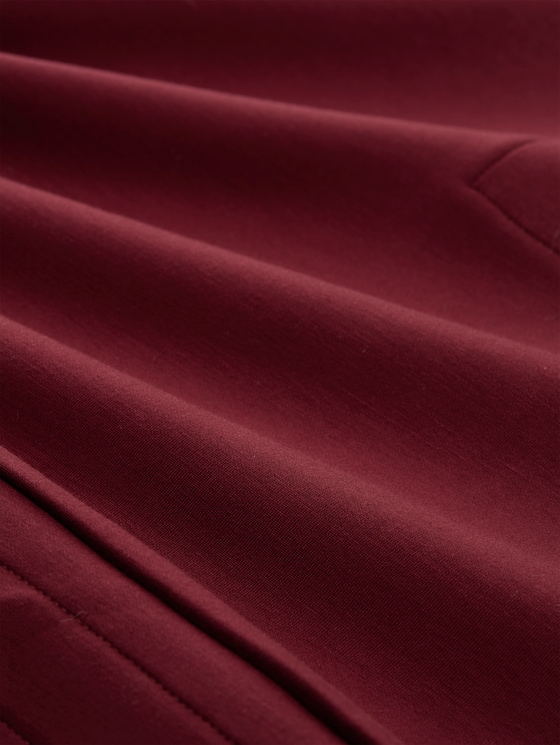 Scuba-fabric Troyer sweatshirt - Preppy Plum