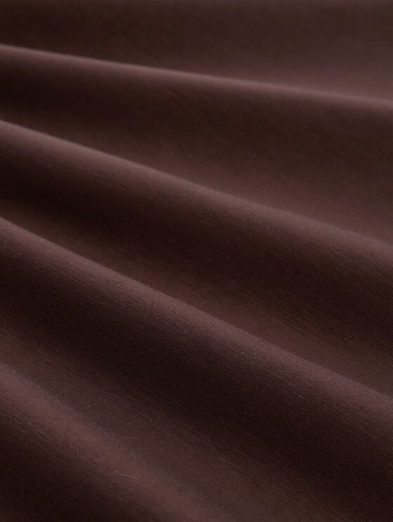 Scuba-fabric Troyer sweatshirt - java dark brown