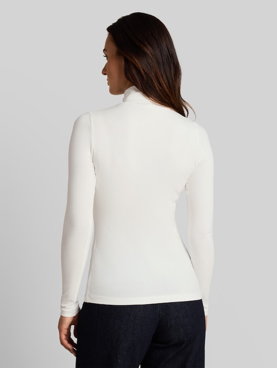Basic turtleneck top - Whisper White