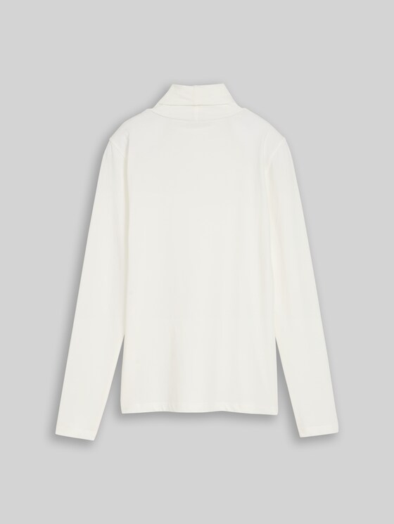 Basic turtleneck top - Whisper White