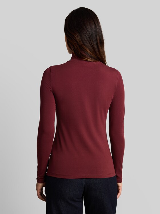 Basic turtleneck top - Preppy Plum