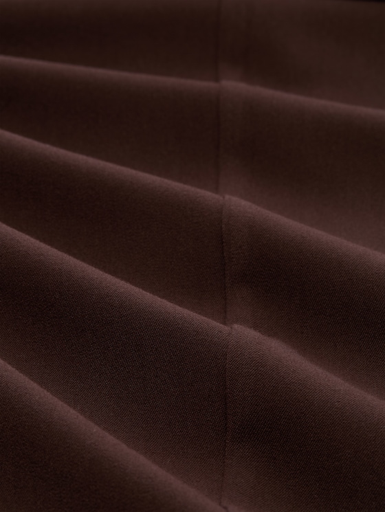 Wide leg trousers - java dark brown