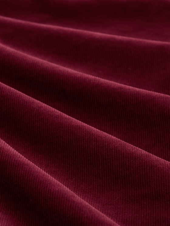 Tapered relaxed-fit corduroy trousers - Preppy Plum