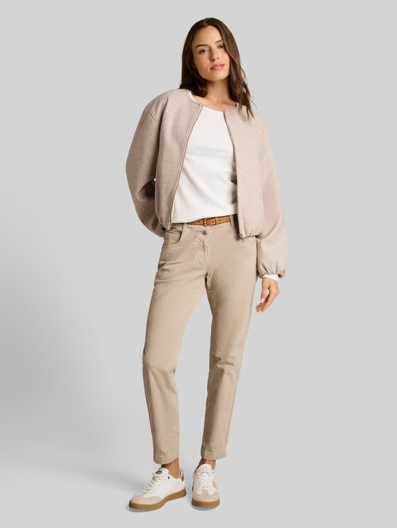 Tapered relaxed-fit corduroy trousers - Gravel Beige