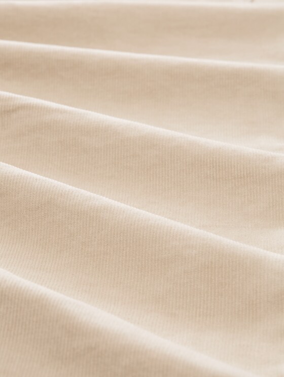 Tapered relaxed-fit corduroy trousers - Gravel Beige