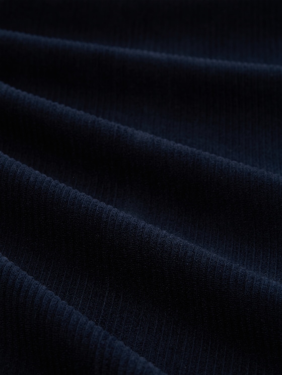 Wide-leg corduroy trousers - sky captain blue