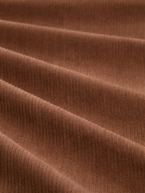 Wide-leg corduroy trousers - camel