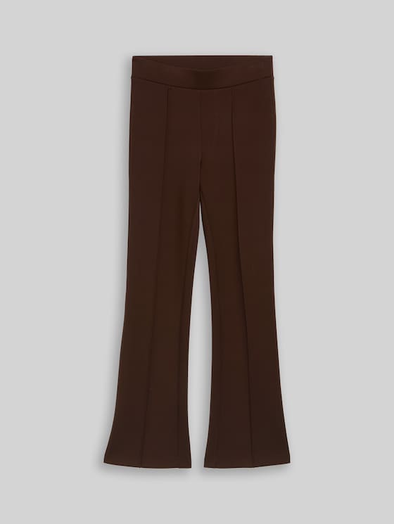 Flared treggings - java dark brown