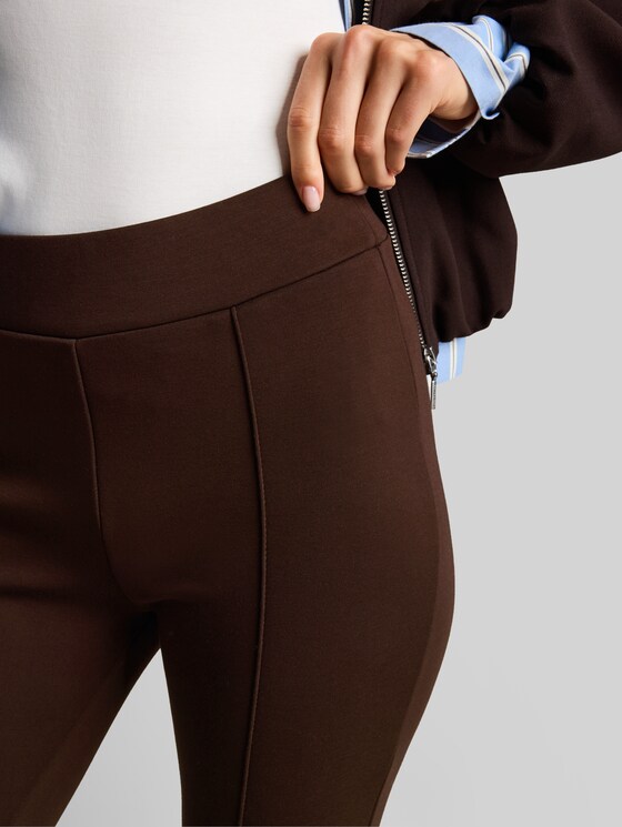 Flared treggings - java dark brown