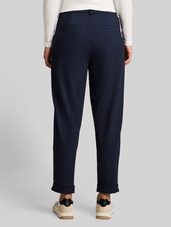 Cropped barrel trousers - sky captain blue