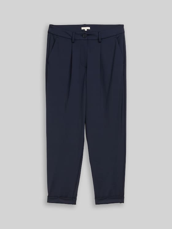 Cropped barrel trousers - sky captain blue
