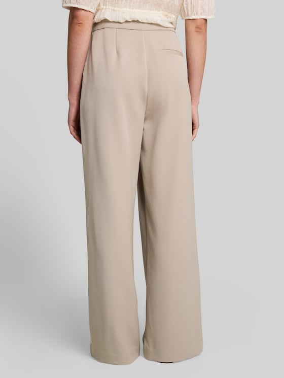Wide leg trousers - atmosphere beige
