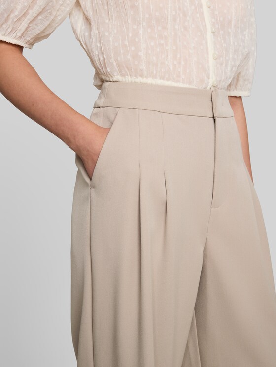 Wide leg trousers - atmosphere beige