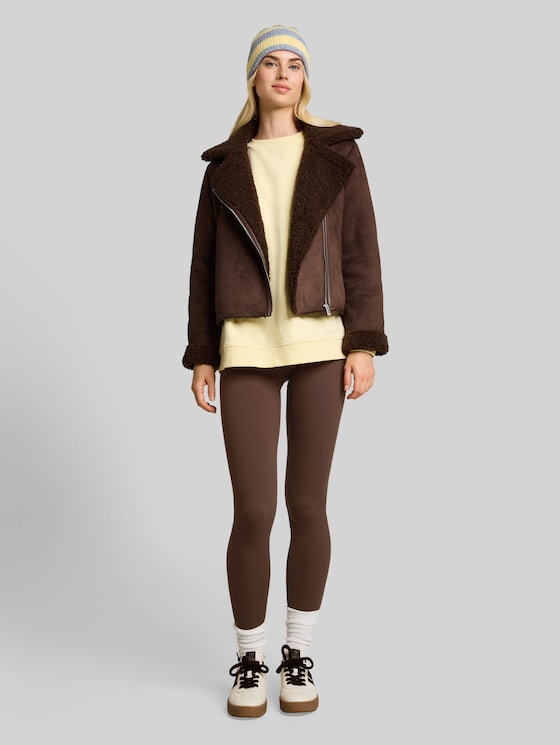 Sports leggings - cool dark brown