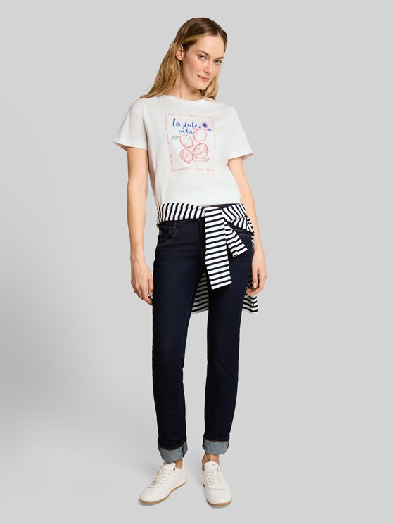 Printed T-shirt - Whisper White