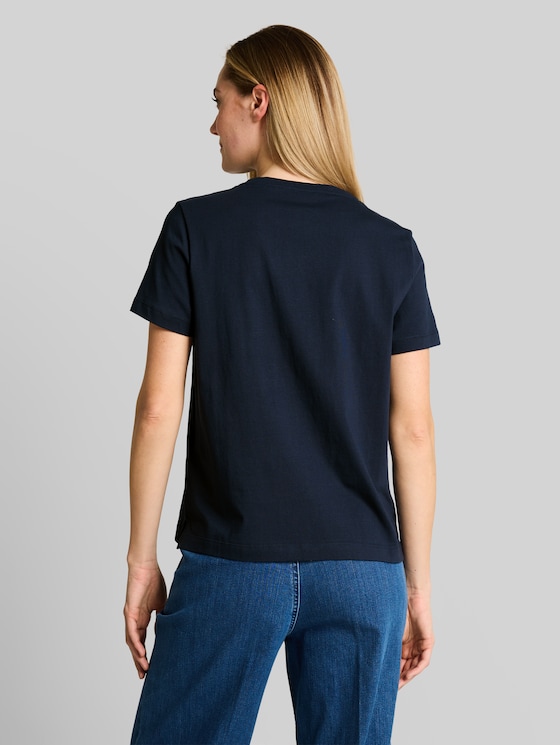 Printed T-shirt - sky captain blue