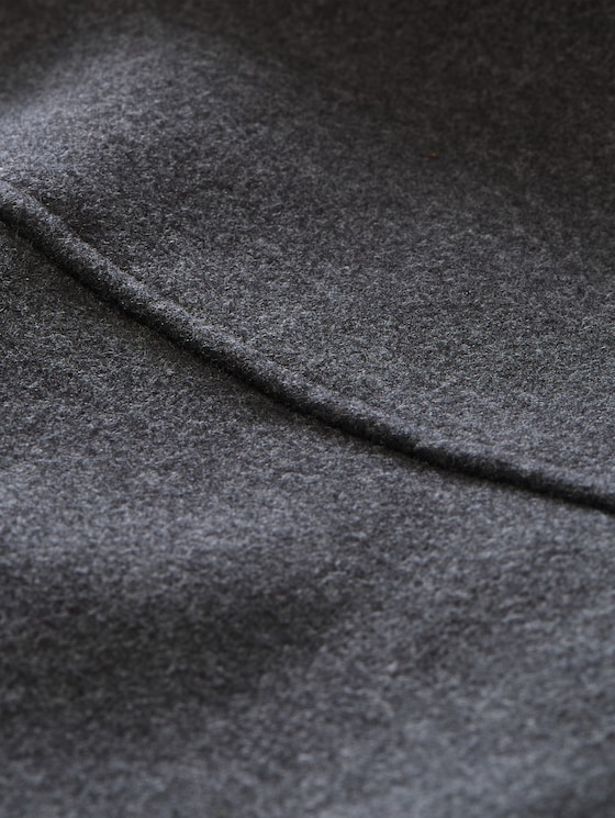 Blouson jacket in a melange look - dark coal grey melange