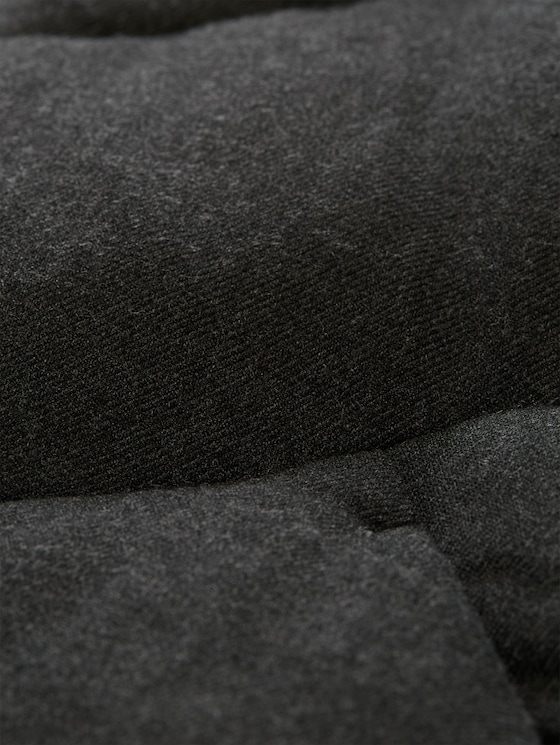 Puffer jacket made from water-repellent fabric - Black Grey Melange