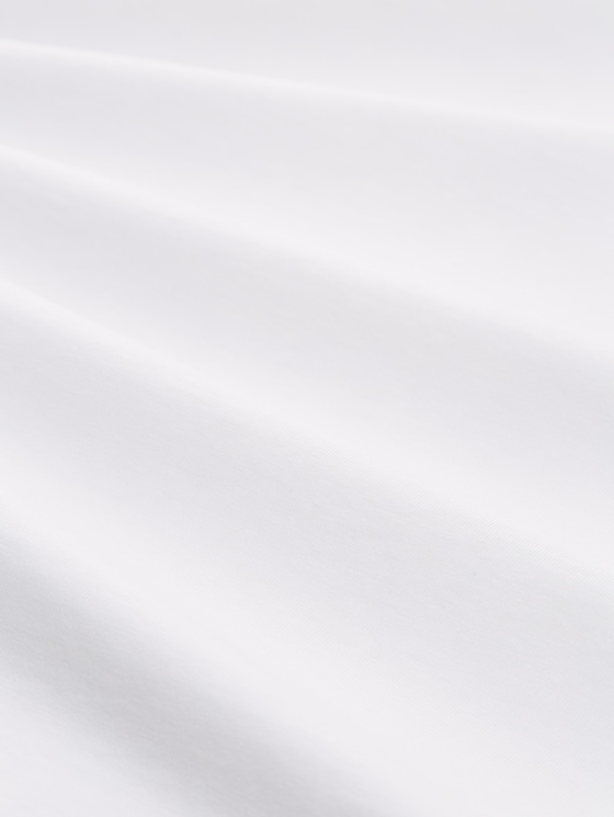 Boxy-fit T-shirt with embroidery - White