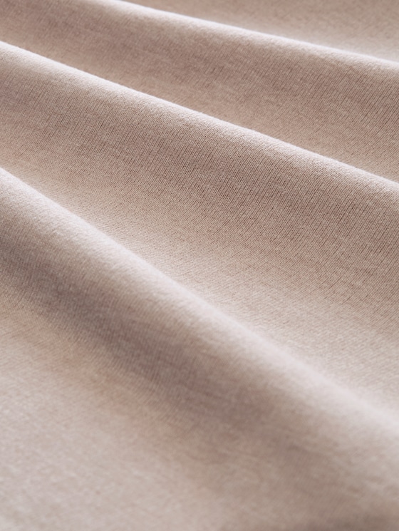 T-shirt with a 2-in-1 look - atmosphere beige melange
