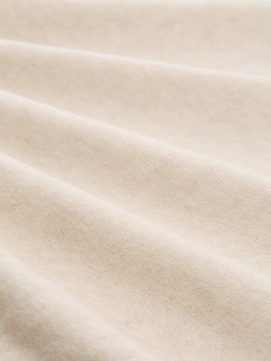 Oversized knitted jumper with cashmere blend - whisper offwhite melange