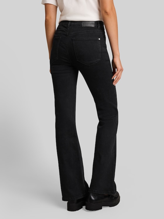 TTSTELLA bootcut jeans with patch pockets - black black denim