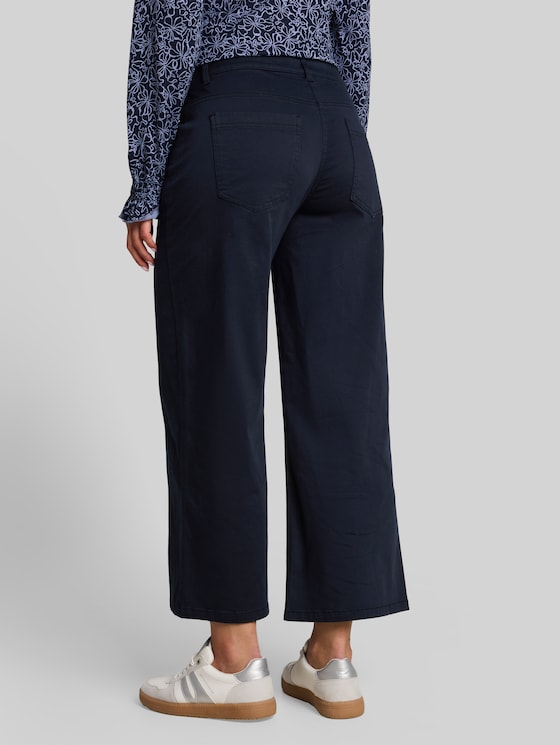 Stretch culottes - sky captain blue