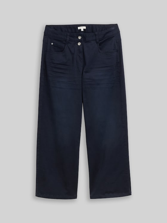 Stretch culottes - sky captain blue